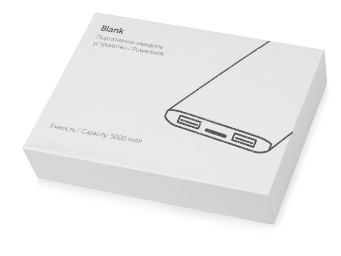 Внешний аккумулятор «Blank» с USB Type-C, 5000 mAh — изображение 10