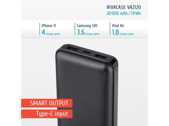 Внешний аккумулятор VA2120, 20000 mAh — изображение 16