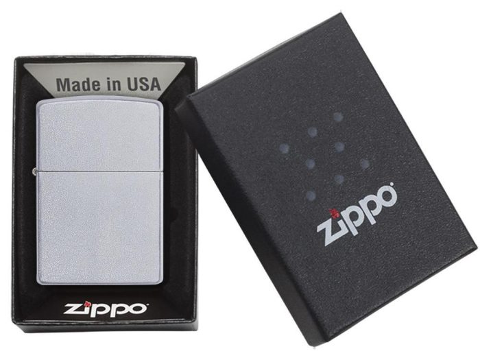 Зажигалка ZIPPO Classic с покрытием Satin Chrome™ — изображение 6