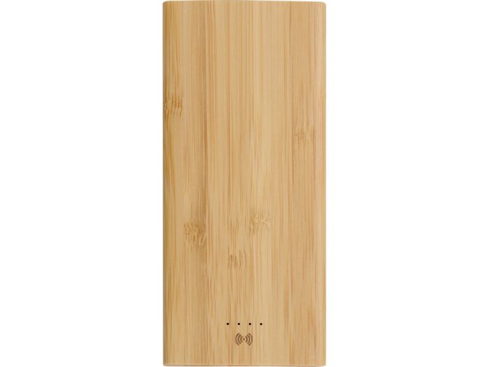 Внешний беспроводной аккумулятор из бамбука «Bamboo Air», 10000 mAh — изображение 4