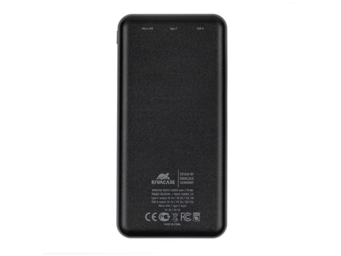 Внешний аккумулятор с быстрой зарядкой  VA2571, 20000 mAh — изображение 3