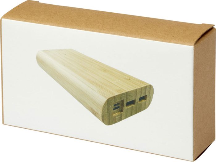 Портативное зарядное устройство «Tulda» из бамбука, 20000 mAh — изображение 7